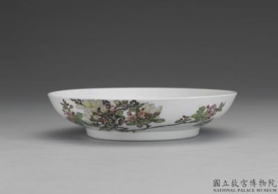 图片[2]-Dish with flowers in falangcai painted enamels, Qing dynasty, Yongzheng reign (1723-1735)-China Archive